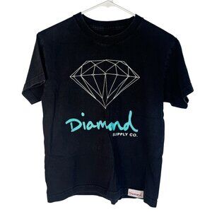 Diamond Supply Co. Black  T-Shirt Tee Top Kids Boys Skater Board Zumiez Punk M